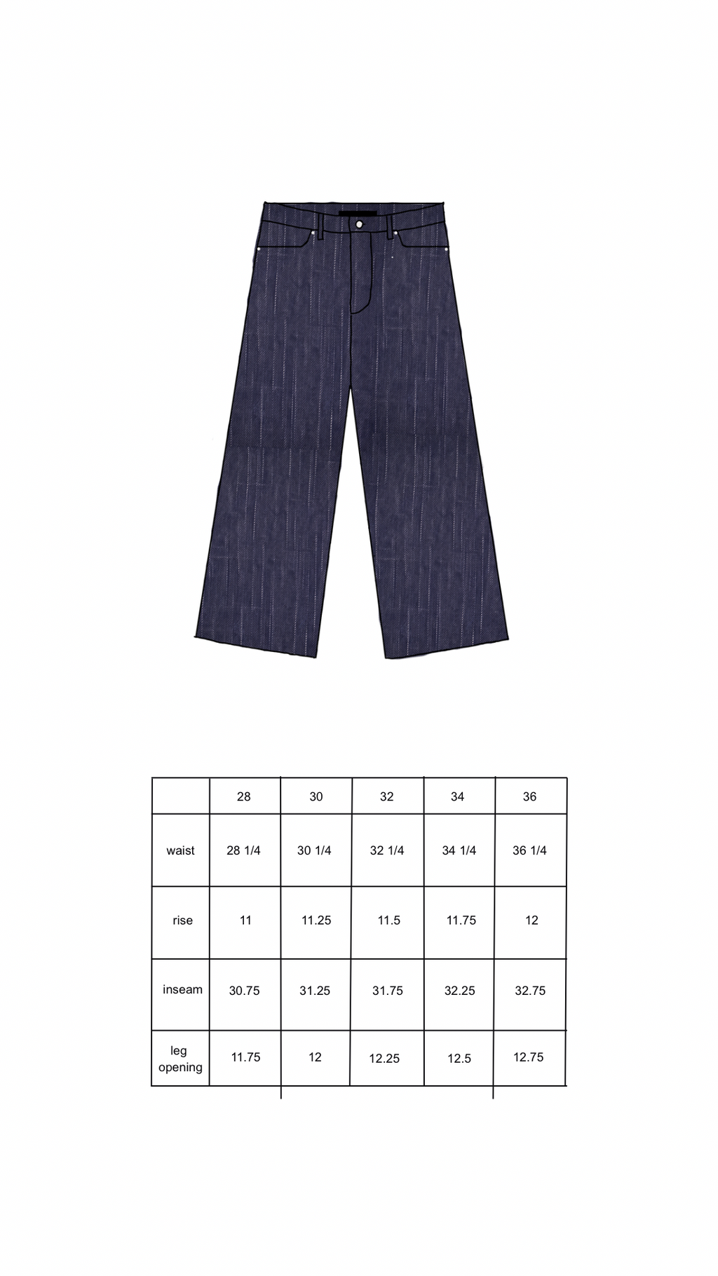 blood -- selvedge denim (premade)