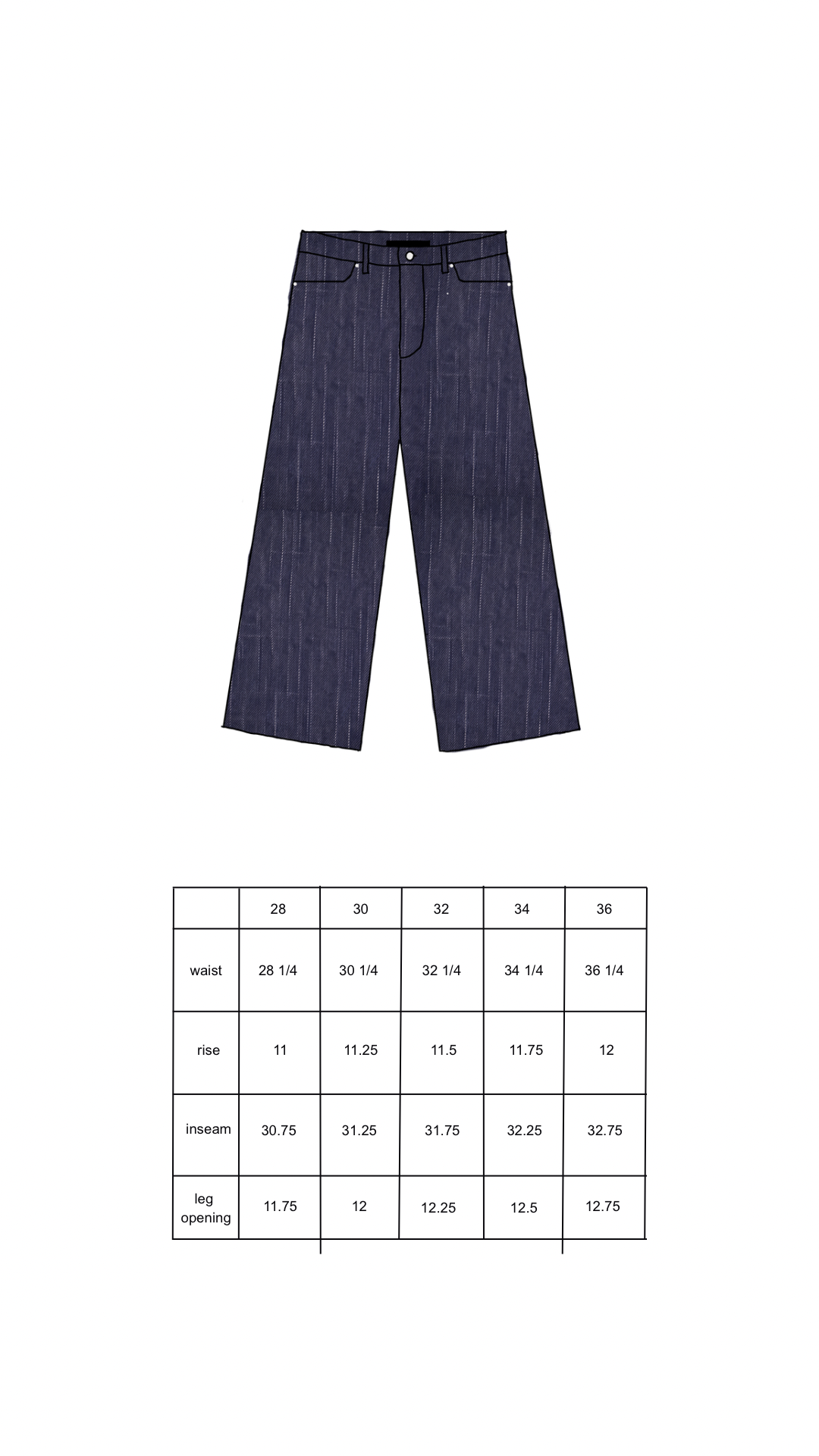 blood -- selvedge denim (premade)